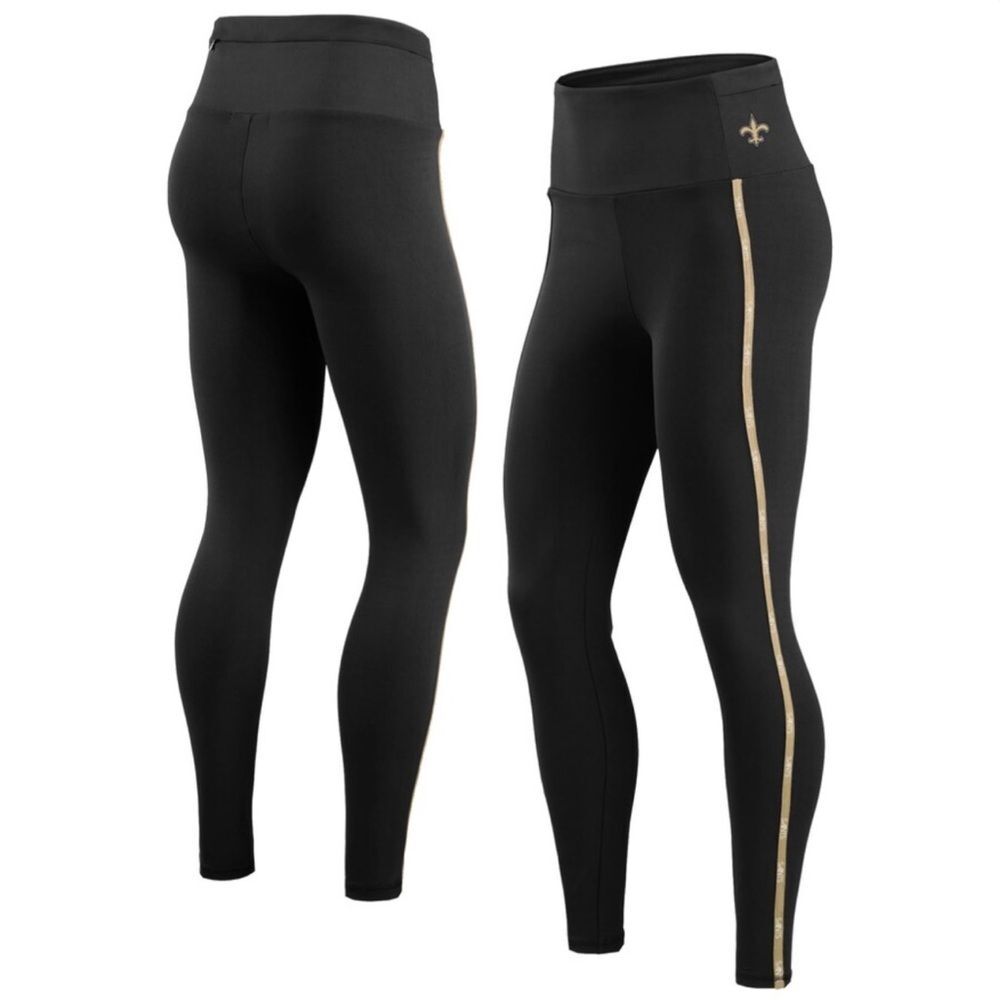 NWT Women's WEAR by Erin Andrews Black New Orleans Saints Full Length Leggings M
